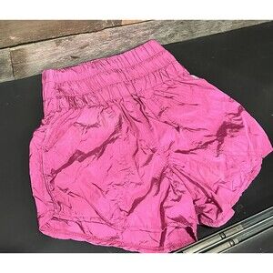 Free People FP Movement Way Home Pink High Waisted Running Shorts Women’s XS